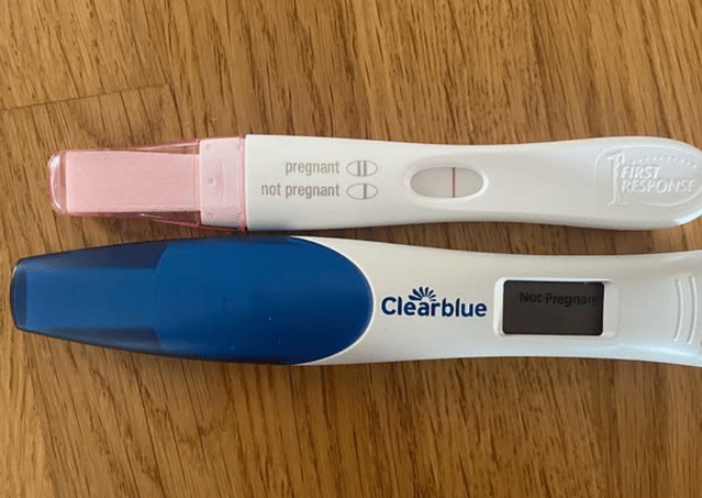 Ashley and Jason's negative pregnancy tests after a failed transfer at Care Fertility Sheffield.