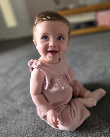 Care Fertility patients' Natalie and Alex's daughter Ava