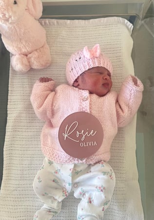 Stephanie and Sherry Brar's newborn rosie