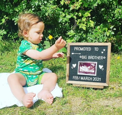Stephanie and Sherry Brar's second pregnancy announcement